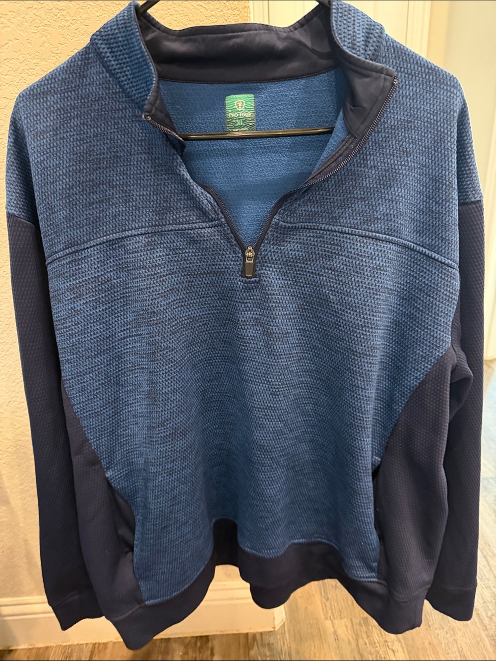 Pro Tour Men's Blue Half-Zip Sweater Pullover - XL